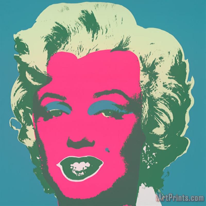 Marilyn Kopf Pink Hellgruen Dunkelgr painting - Andy Warhol Marilyn Kopf Pink Hellgruen Dunkelgr Art Print