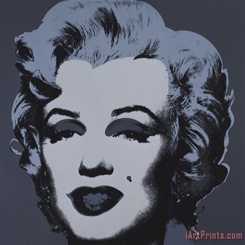 Andy Warhol Marilyn Monroe 1967 Black Art Print