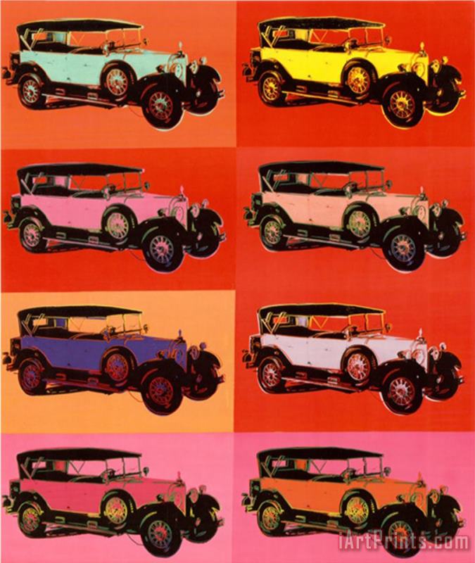 Mercedes Type 400 1925 painting - Andy Warhol Mercedes Type 400 1925 Art Print