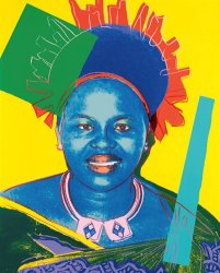 Andy Warhol Queen Ntombi Twala of Swaziland From Reigning Queens
