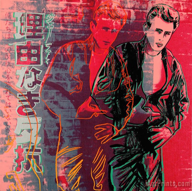 Andy Warhol Rebel Without a Cause (james Dean) Art Painting