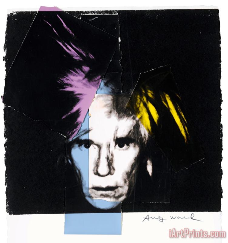 Self Portrait in Fright Wig painting - Andy Warhol Self Portrait in Fright Wig Art Print