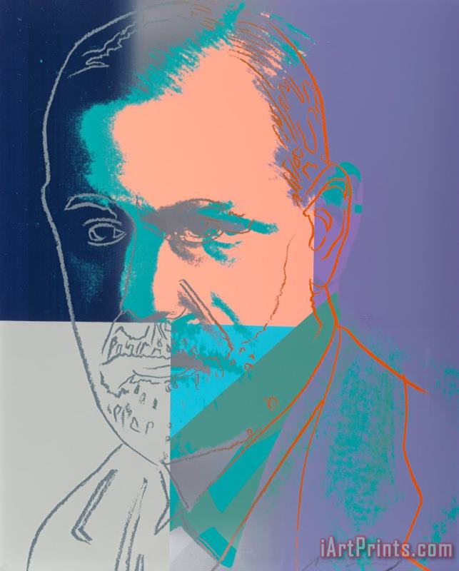 Andy Warhol Sigmund Freud, From Ten Portraits of Jews of The Twentieth Century, 1980 Art Print