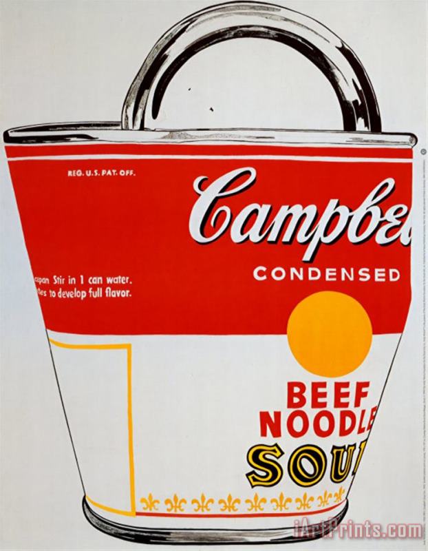 Soup Can Bag painting - Andy Warhol Soup Can Bag Art Print