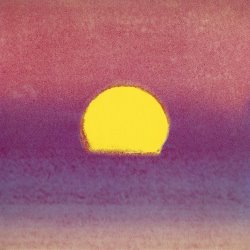 Andy Warhol Sunset C 1972 Pink Purple Yellow
