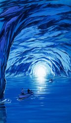 Angus McBride The Blue Grotto in Capri by McBride Angus