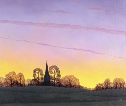 Ann Brian Towards Grandborough painting