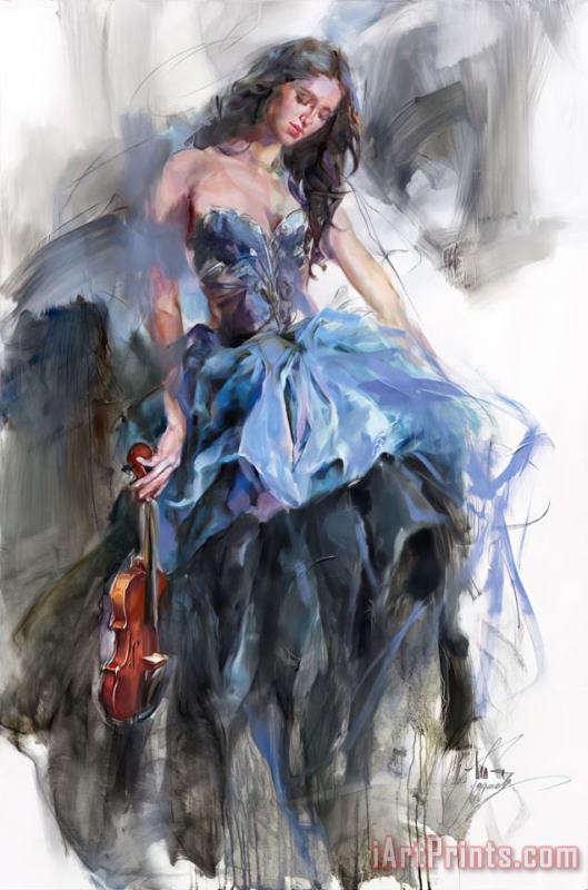 Tune of Passion 1 painting - Anna Razumovskaya Tune of Passion 1 Art Print