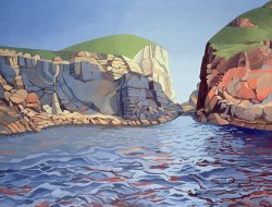 Anna Teasdale Land and Sea No I - Ramsey Island painting