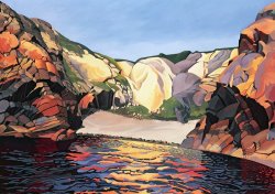 Anna Teasdale Ramsey Island - Land and Sea No 2 painting