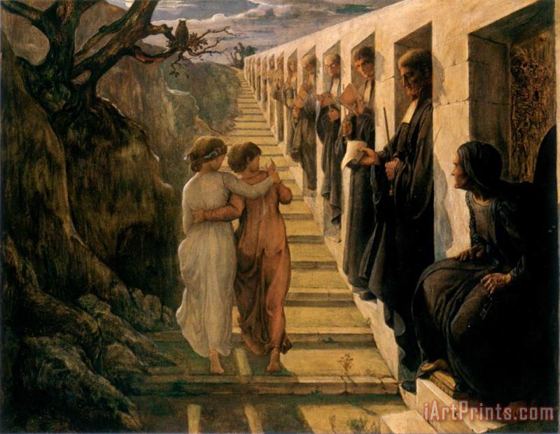 The Poem of The Soul The Wrong Path painting - Anne Francois Louis Janmot The Poem of The Soul The Wrong Path Art Print