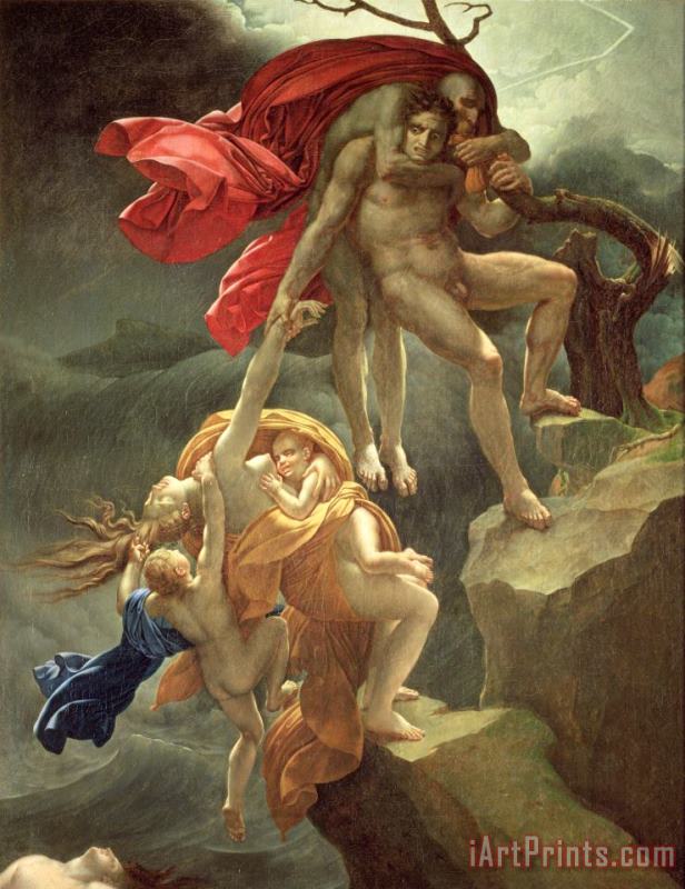 Anne Louis Girodet de Roucy-Trioson The Flood Art Painting