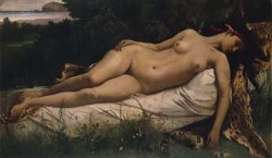 Anselm Feuerbach Recumbent Nymph