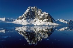 Antarctica Reflections with ice painting
