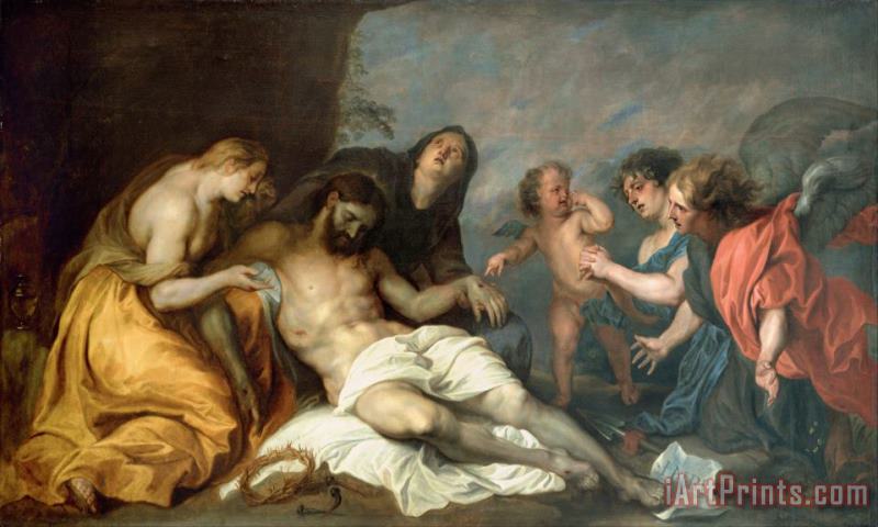 Lamentation Over The Dead Christ painting - Anthonie Van Dyck Lamentation Over The Dead Christ Art Print