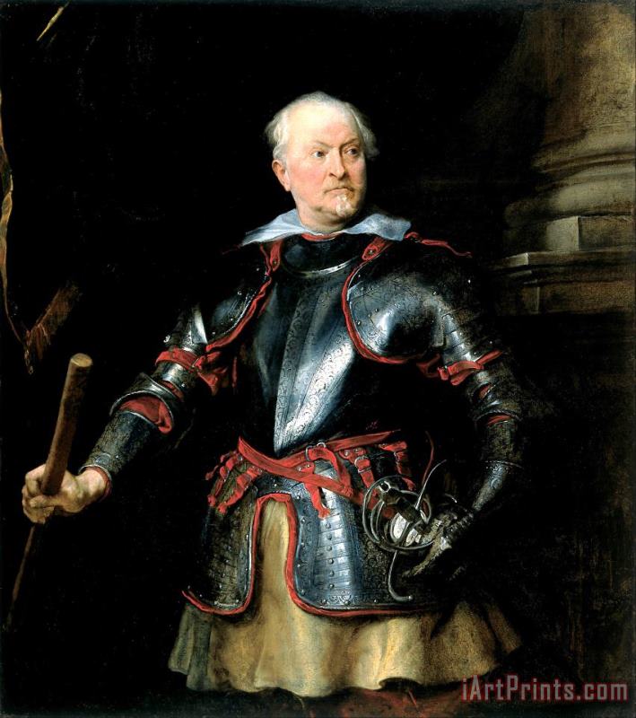 Anthonie Van Dyck Portrait of a a Man in Armor Art Painting