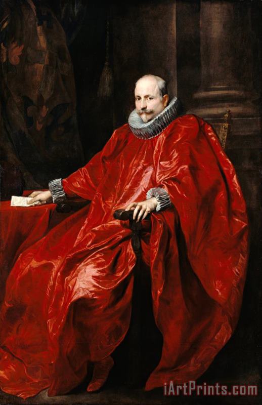 Portrait of Agostino Pallavicini painting - Anthonie Van Dyck Portrait of Agostino Pallavicini Art Print