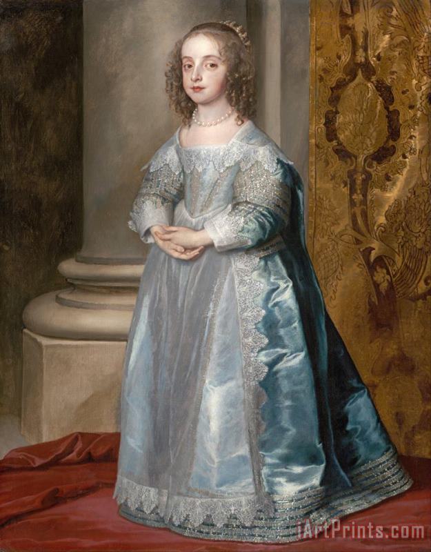 Anthonie Van Dyck Princess Mary, Daughter of Charles I Art Print