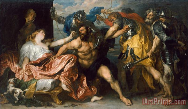 Samson And Delilah painting - Anthonie Van Dyck Samson And Delilah Art Print
