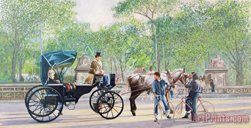 Horse And Carriage painting - Anthony Butera Horse And Carriage Art Print