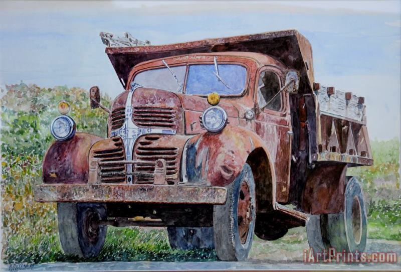 Anthony Butera Old Farm Truck Art Painting