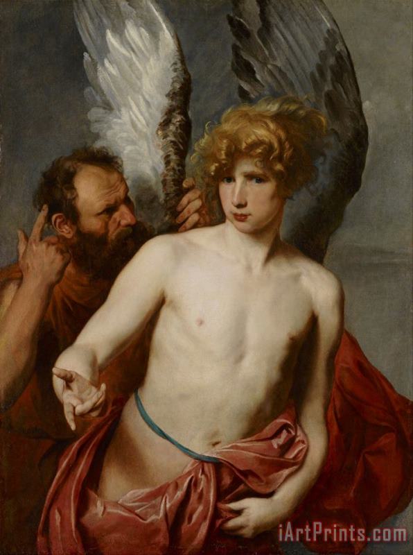 Daedalus And Icarus painting - Anthony van Dyck Daedalus And Icarus Art Print