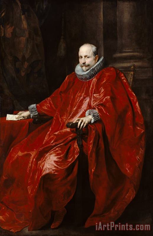 Portrait of Agostino Pallavicini painting - Anthony van Dyck Portrait of Agostino Pallavicini Art Print