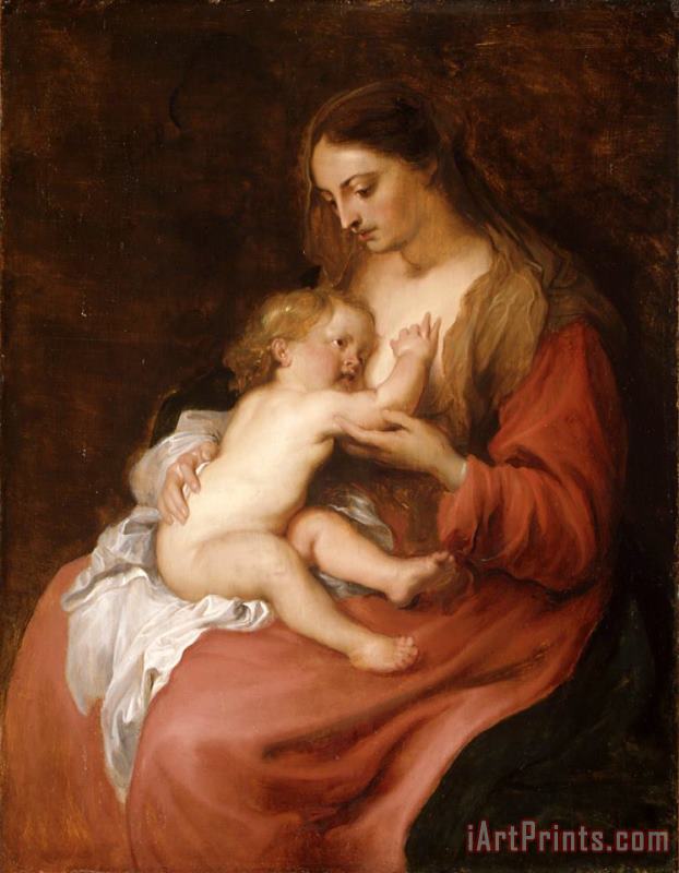 Virgin And Child painting - Anthony van Dyck Virgin And Child Art Print