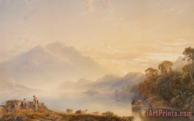 Anthony Vandyke Copley Fielding Ben Venue And The Trossachs Seen From Loch Achray Art Painting