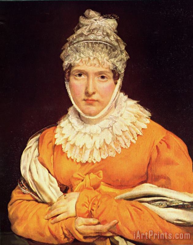 Antoine Jean Gros Portrait of Mademoiselle Recamier Art Print