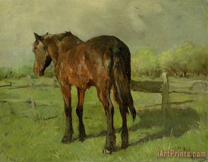 Anton Mauve Paard Art Print