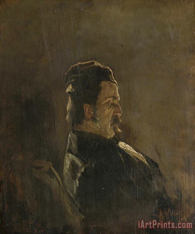 Portrait of Pieter Frederik Van Os, Painter painting - Anton Mauve Portrait of Pieter Frederik Van Os, Painter Art Print
