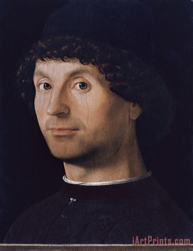 Portrait of a Man painting - Antonello da Messina Portrait of a Man Art Print