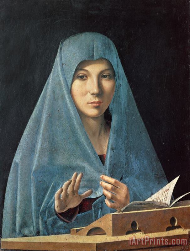 The Annunciation painting - Antonello da Messina The Annunciation Art Print