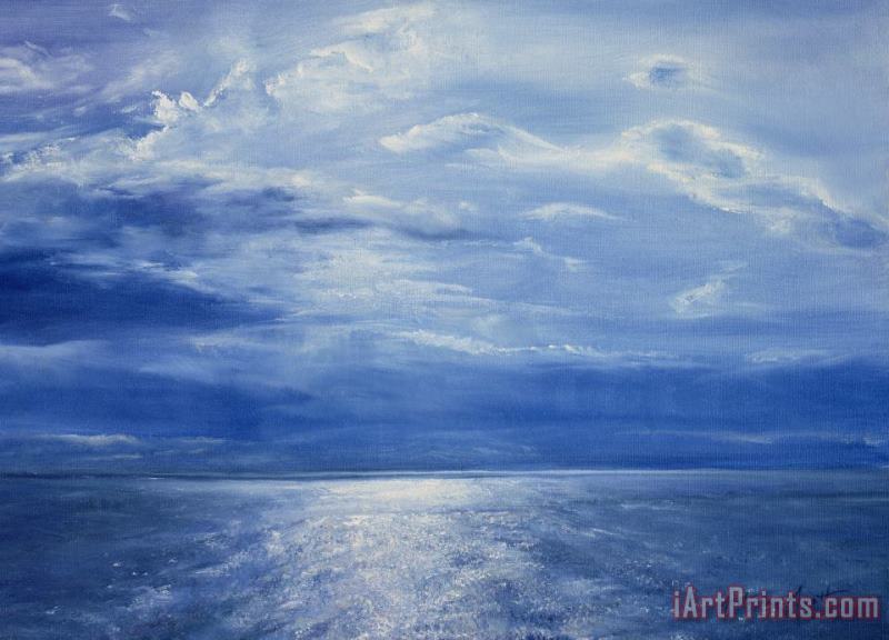 Deep Blue Sea painting - Antonia Myatt Deep Blue Sea Art Print