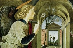 Antoniazzo Romano Detail of The Archangel Gabriel From The Annunciation painting