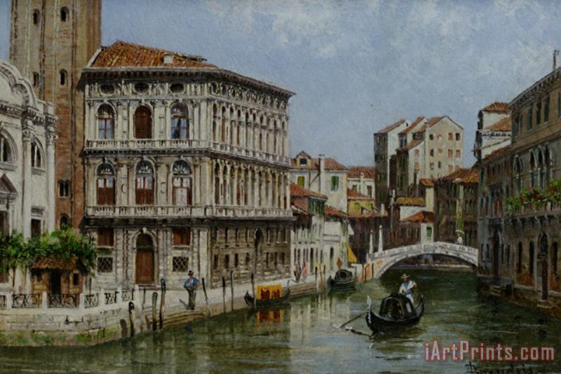 Piazza St Marco Venice painting - Antonietta Brandeis Piazza St Marco Venice Art Print