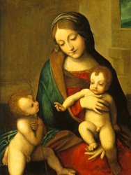 Antonio Allegri Correggio Madonna And Child With The Infant Saint John