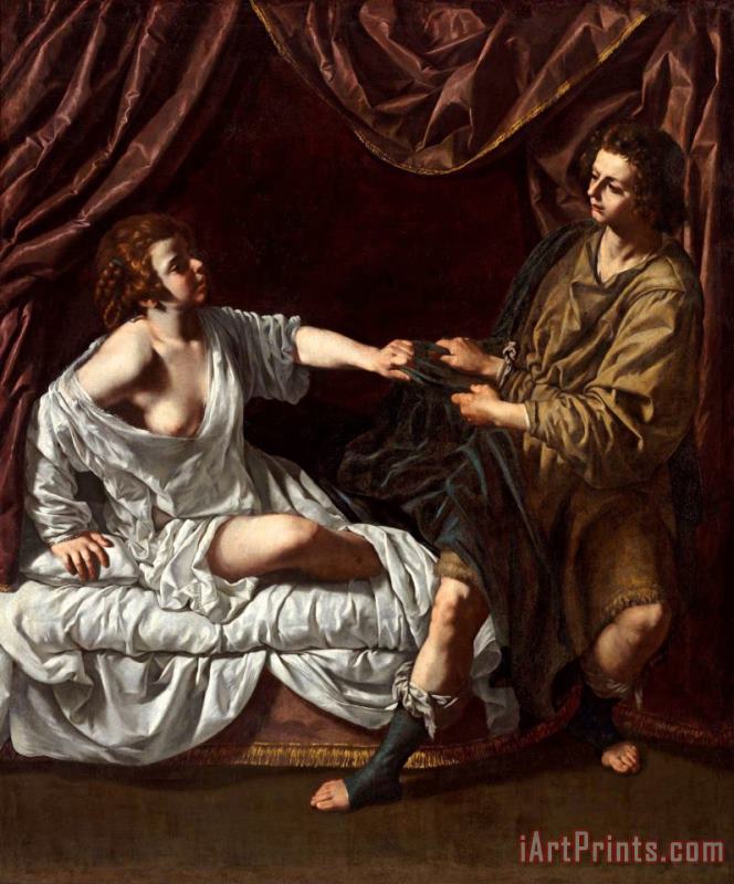 Artemisia Gentileschi Joseph And Potiphar's Wife, 1622 Art Painting