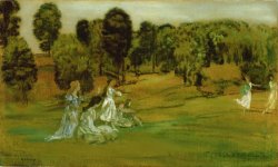 Arthur Bowen Davies The Hours And The Freedom of The Fields painting