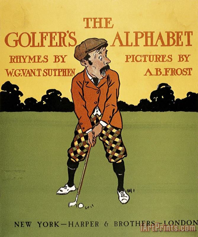 Arthur Burdett Frost I The Golfer's Alphabet Art Print