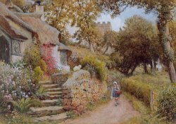 Arthur Claude Strachan A Country Lane painting