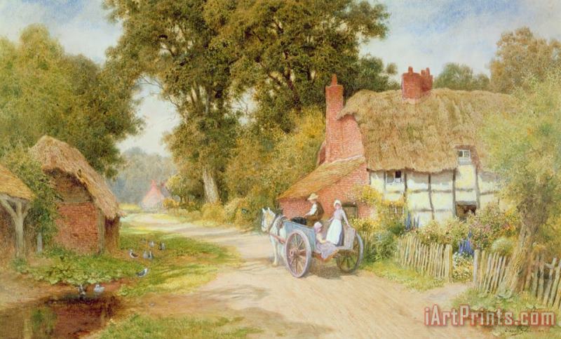 Arthur Claude Strachan A Warwickshire Lane Art Painting
