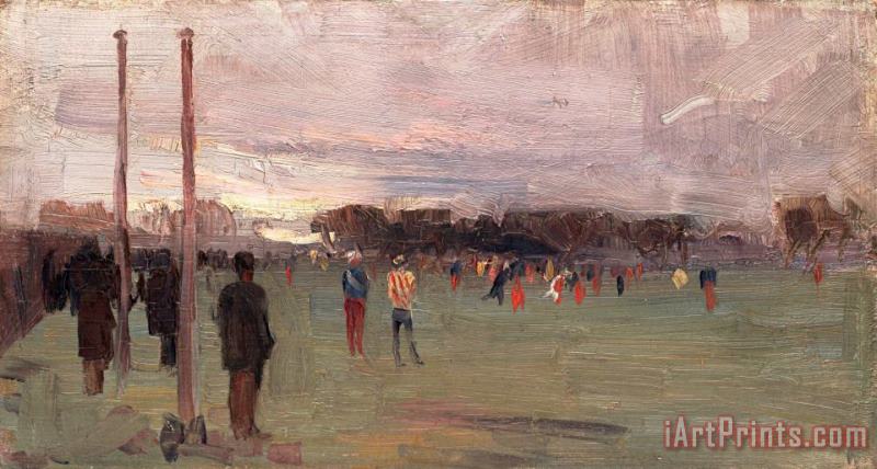 The National Game painting - Arthur Streeton The National Game Art Print