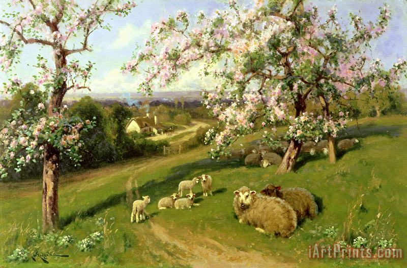  Spring - one of a set of the four seasons painting - Arthur Walker Redgate  Spring - one of a set of the four seasons Art Print