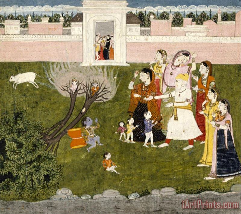 Artist, maker unknown, India Untitled (story of Krishna) Art Painting