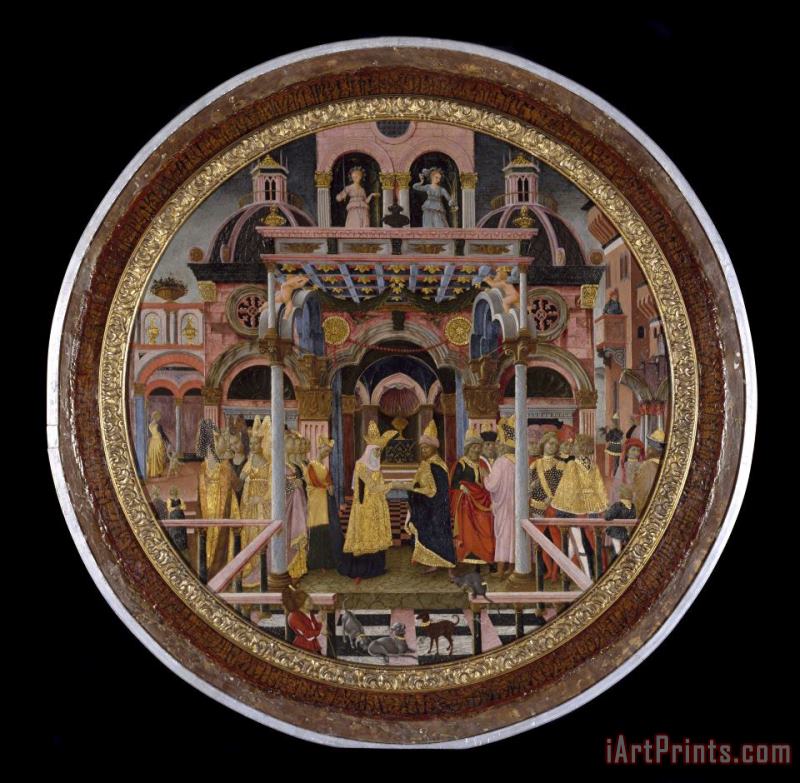 Artist, Maker Unknown, Italian? The Meeting of Solomon And The Queen of Sheba Art Painting