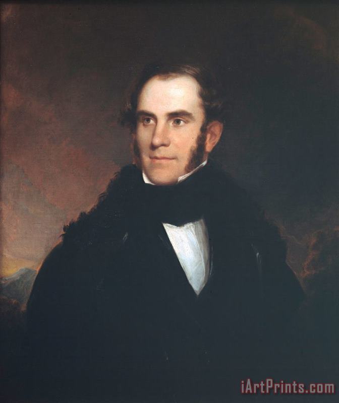Portrait of Thomas Cole painting - Asher Brown Durand Portrait of Thomas Cole Art Print