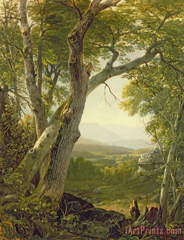 Asher Brown Durand Shandaken Ridge - Kingston Art Painting