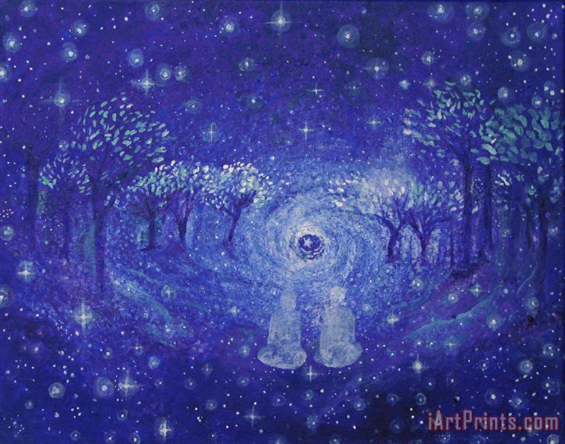 A Star Night painting - Ashleigh Dyan Moore A Star Night Art Print